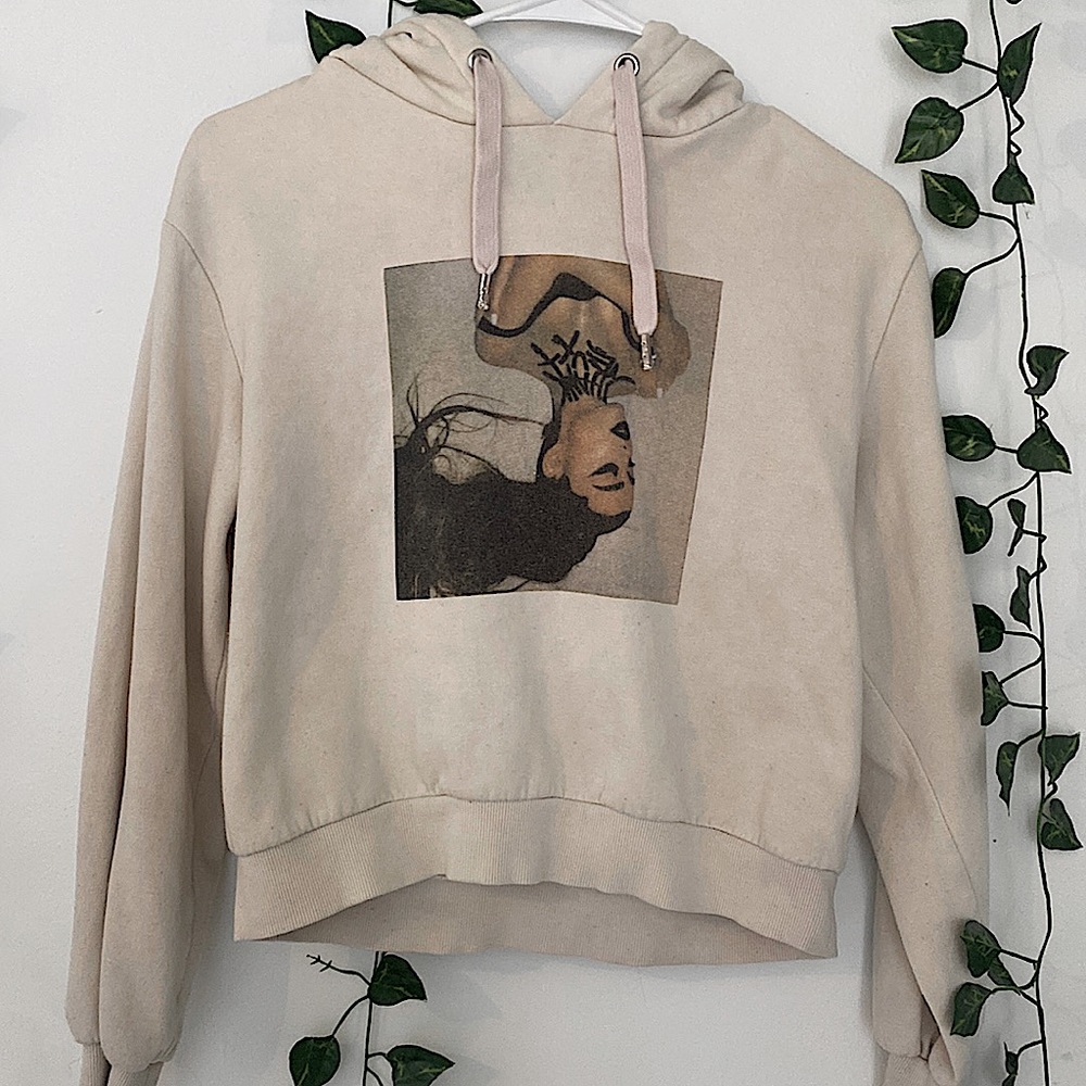 Ariana Grande Thank U Next album cover fleece hoodie